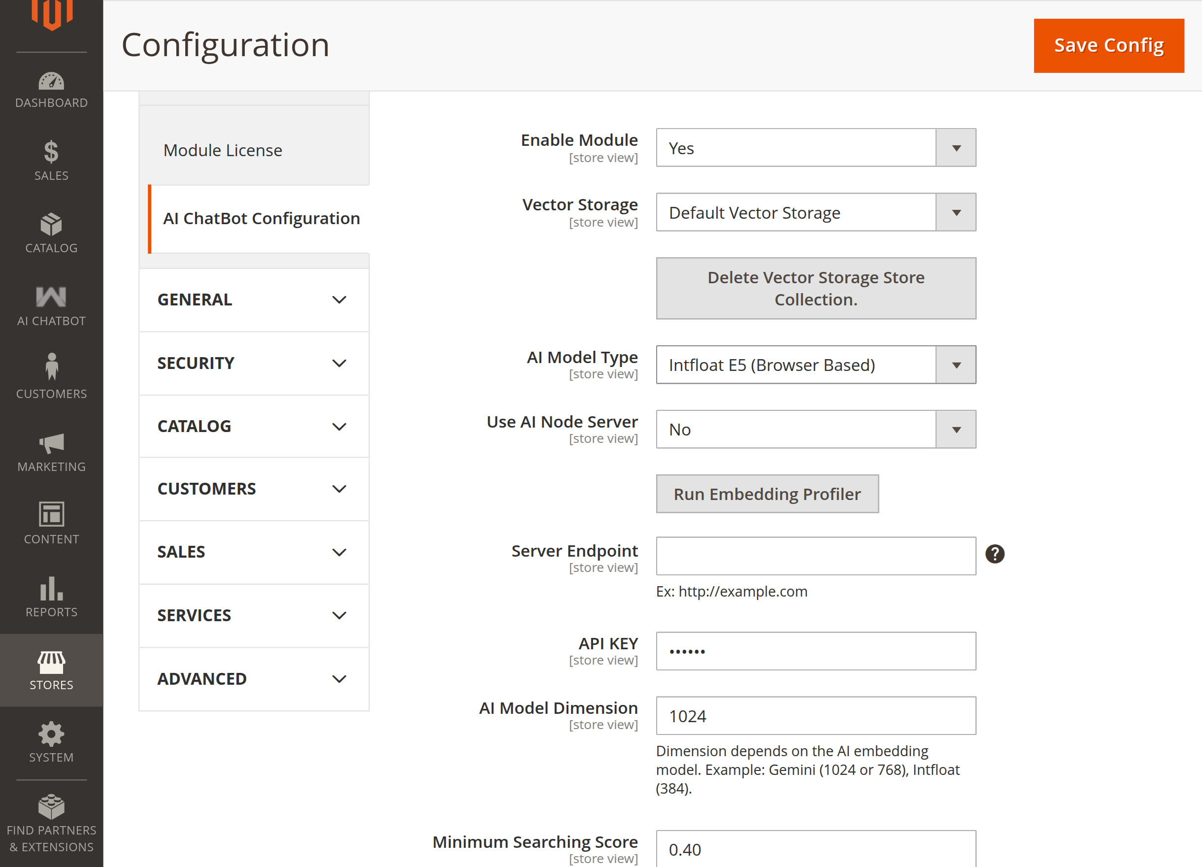 Intfloat E5 settings