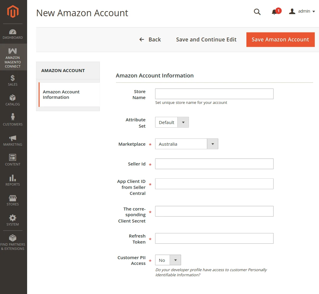 Add New Account