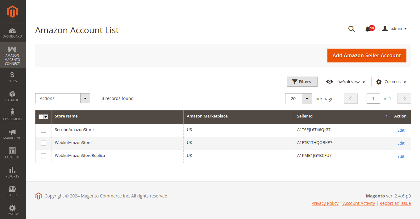 Amazon Accounts List