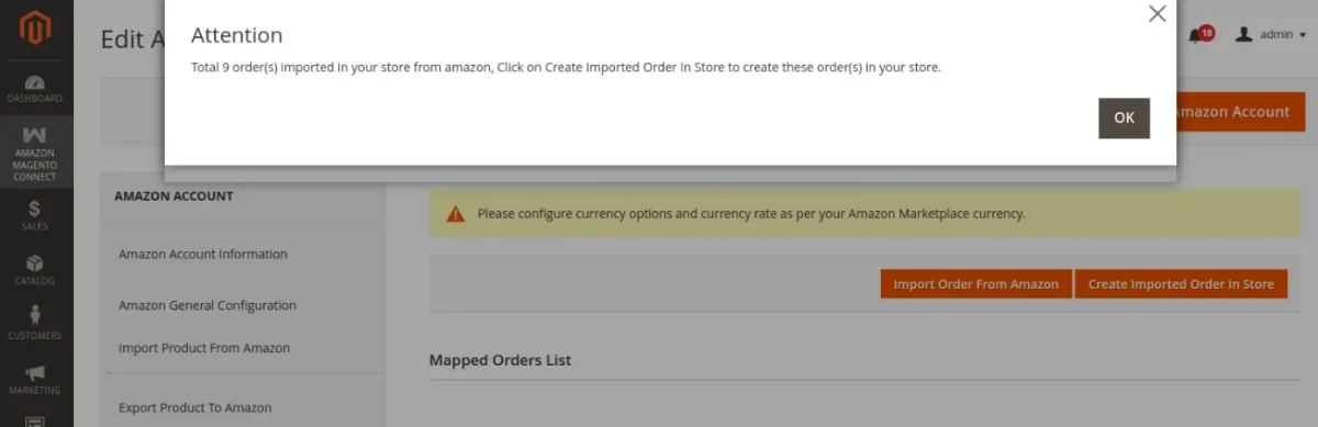 Import Order Range Submit