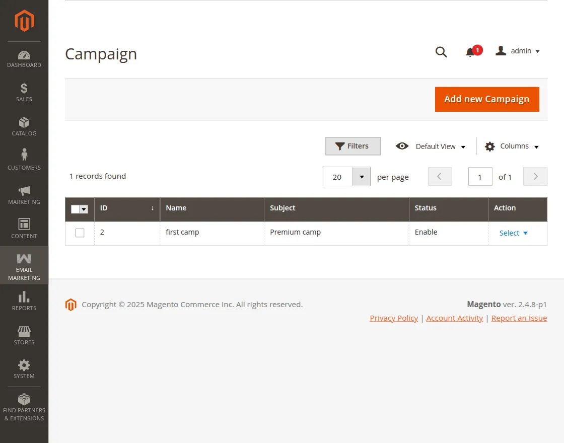 Campaign Grid