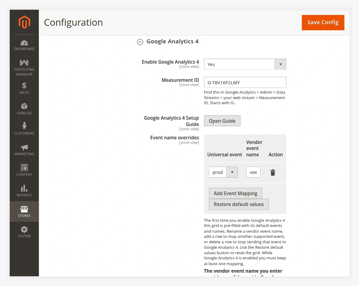 Google Analytics 4 destination