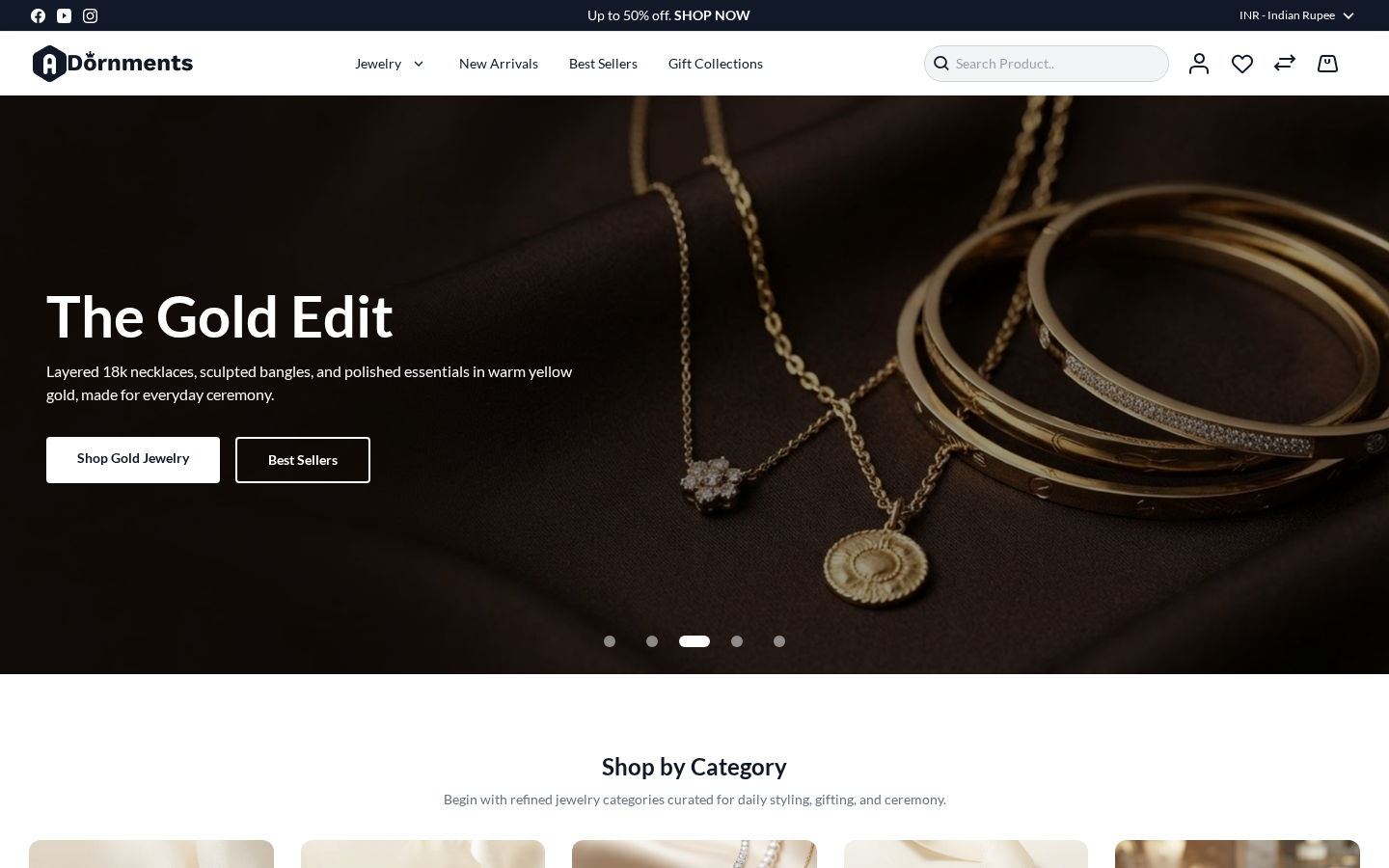 Magento 2 Hyvä Jewellery Theme homepage