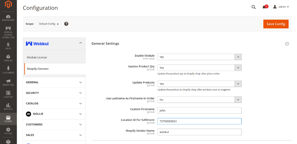 General Settings