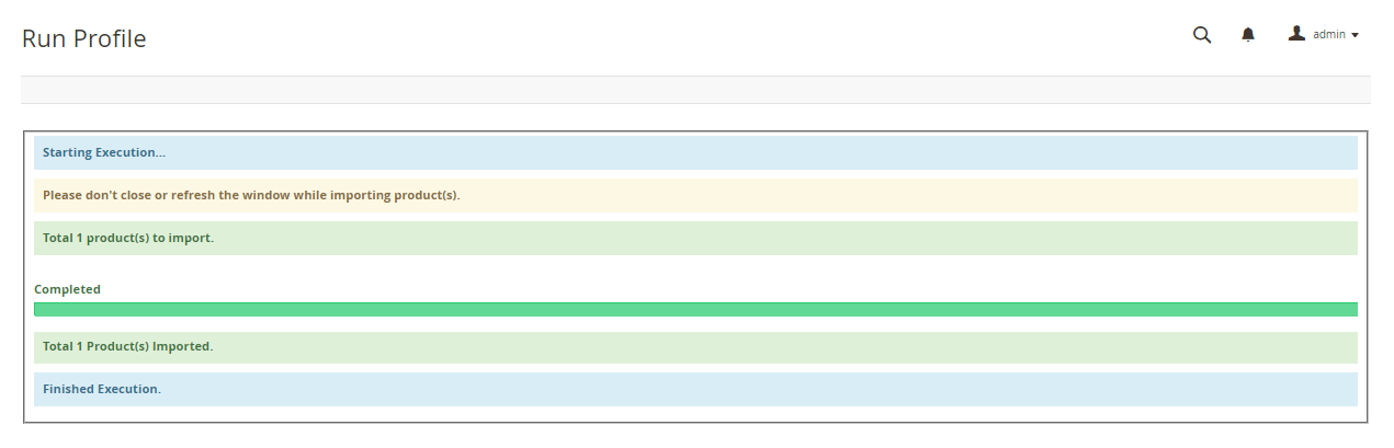 Run Image Import Profiler