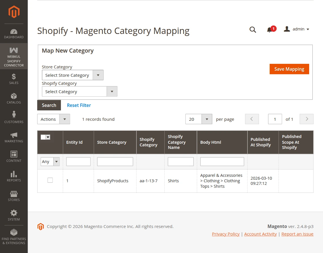 Category Mapping