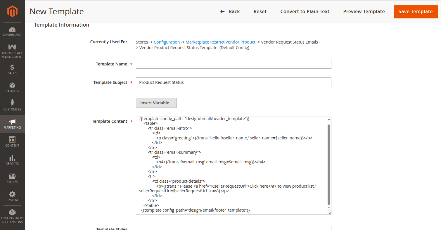 New Email Template