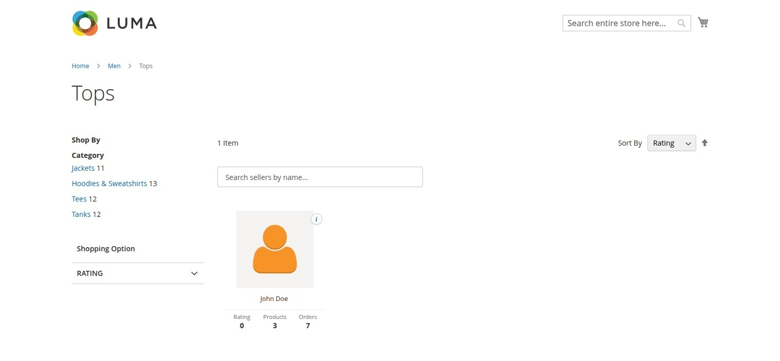 Sellers Only Frontend