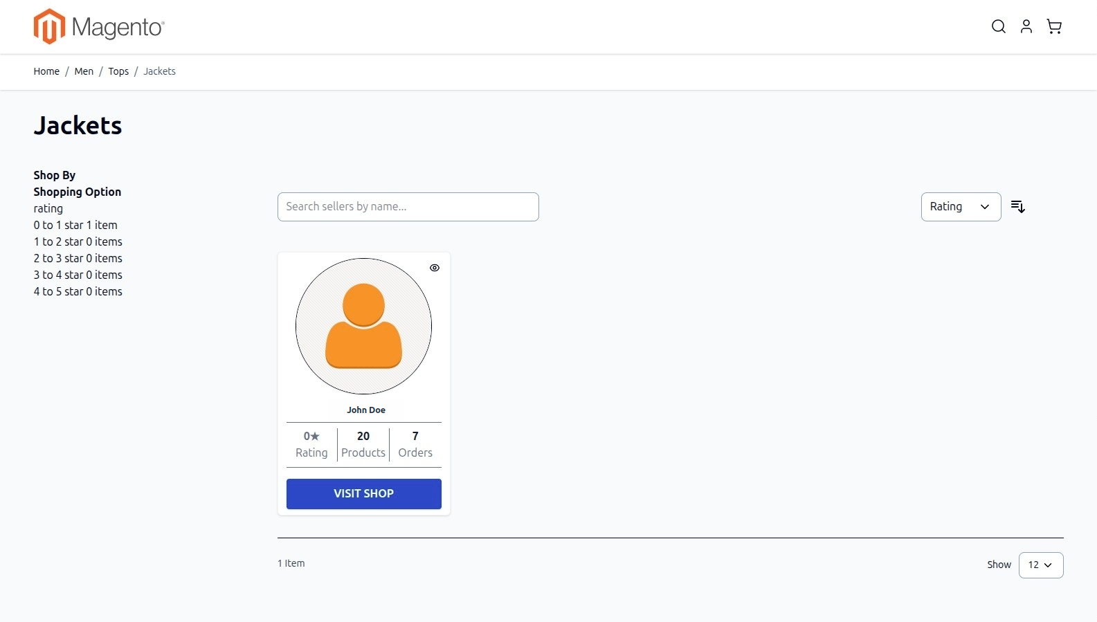 Sellers Only Frontend