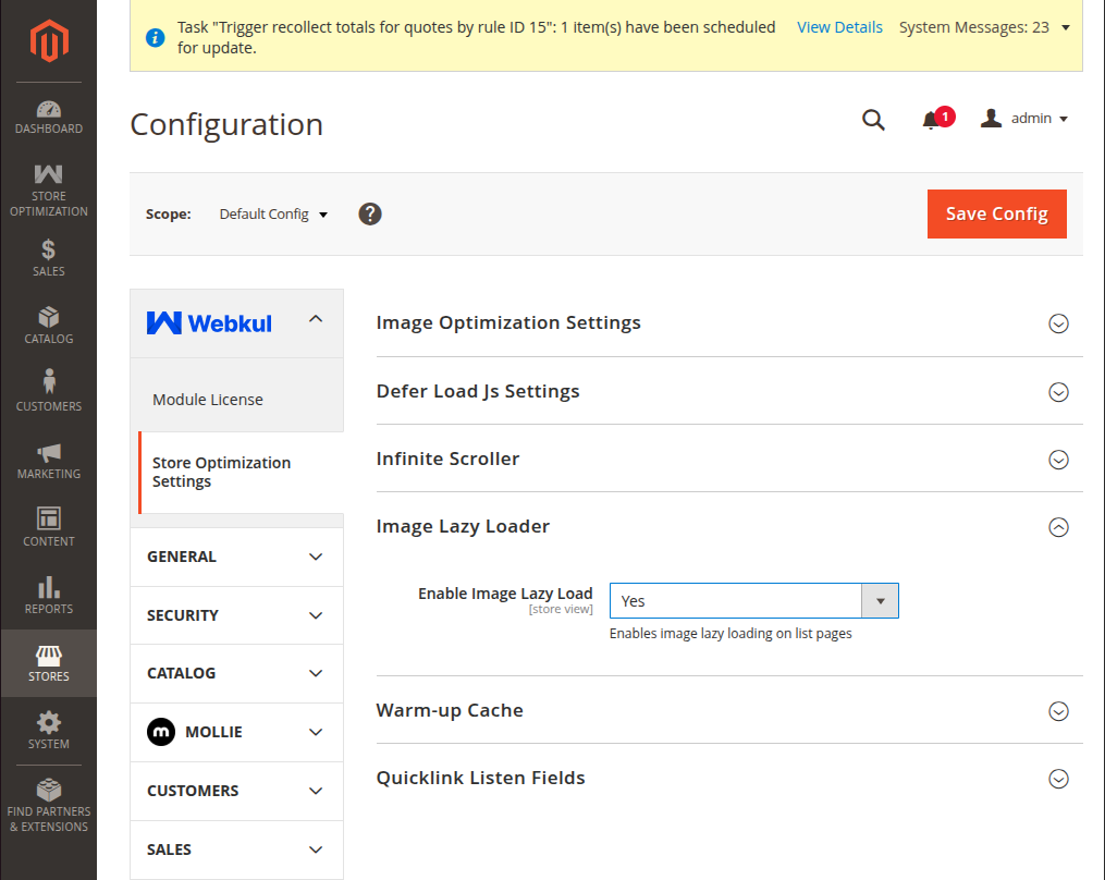 Image Lazy Loader Settings