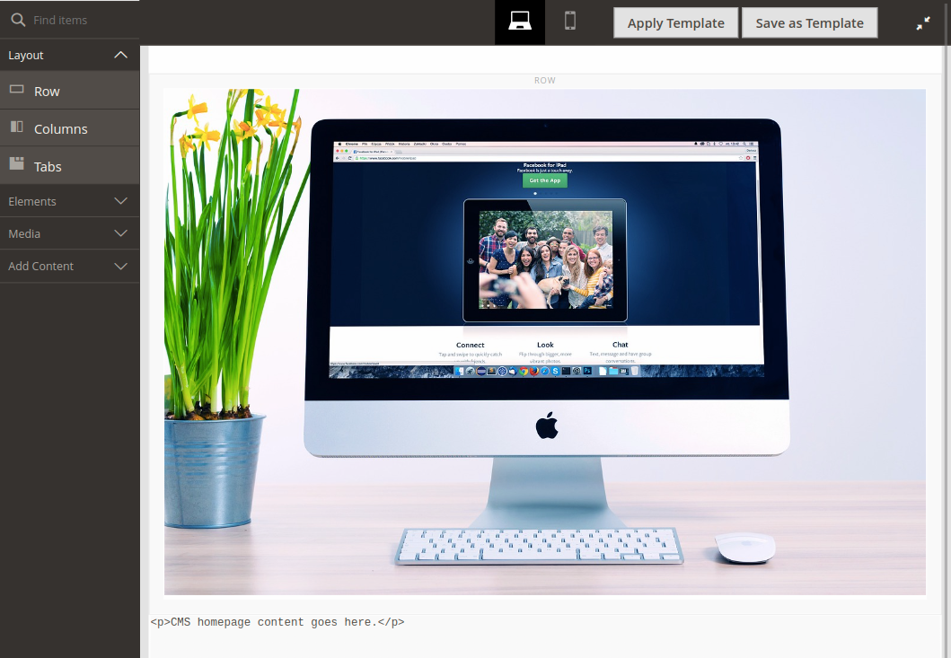 Edit CMS Page Content