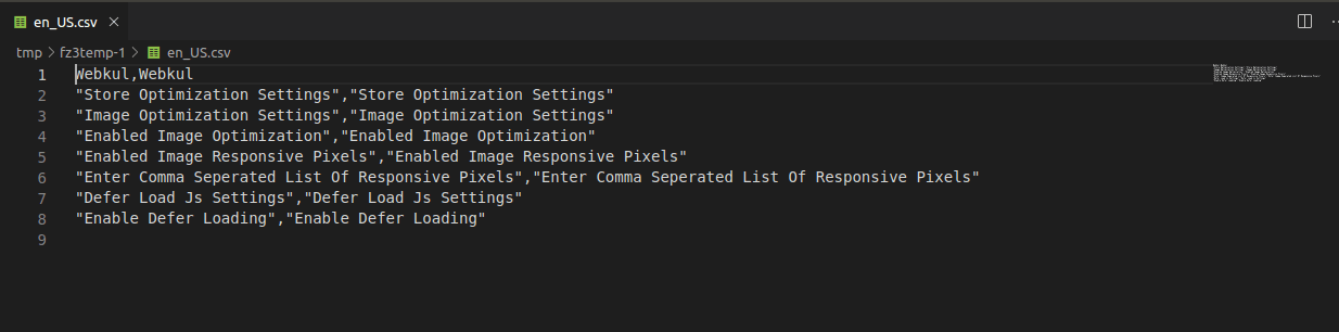 Translate CSV Terms