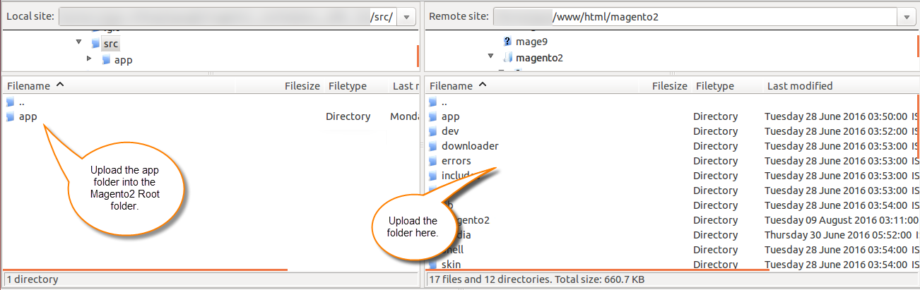 Upload module folder